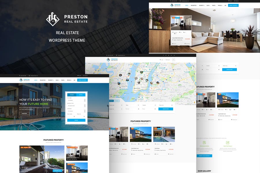 301434174-1.jpg Preston - Real Estate WordPress Theme - Görsel 1