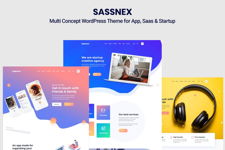 506231739-1.jpg Sassnex - WordPress Theme for App, Saas & Startup - Görsel 1
