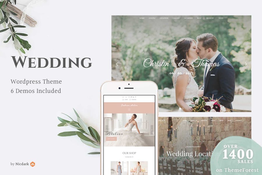 511454046-1.jpg Wedding WordPress Theme - Görsel 1